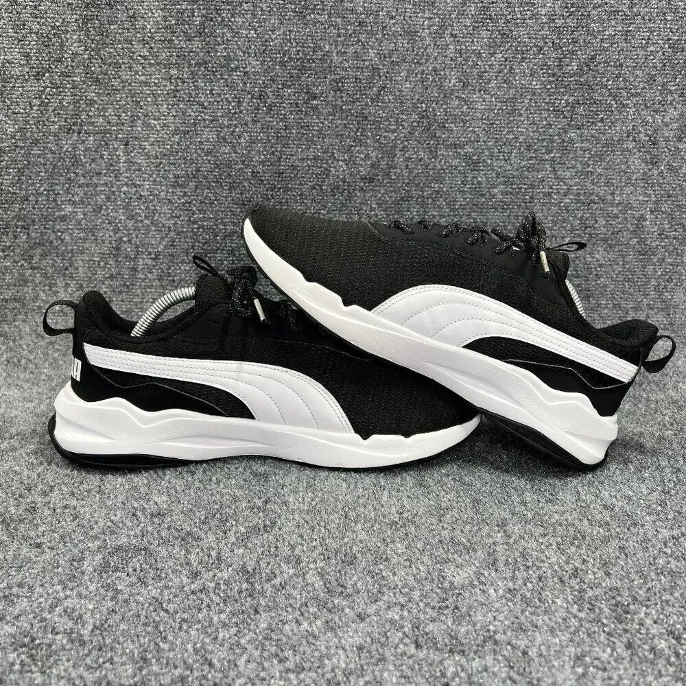 Puma Zip C Shoes Men's 9.5 Black Athletic Lightweight Comfort‎ Training Sneakers